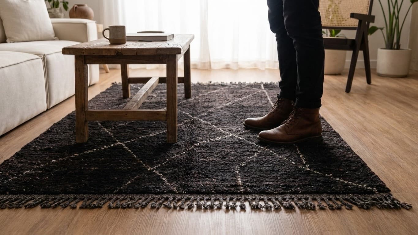 Handmade Wool Rug Kilim Taznakht Custom Size Boho Living Room Decor