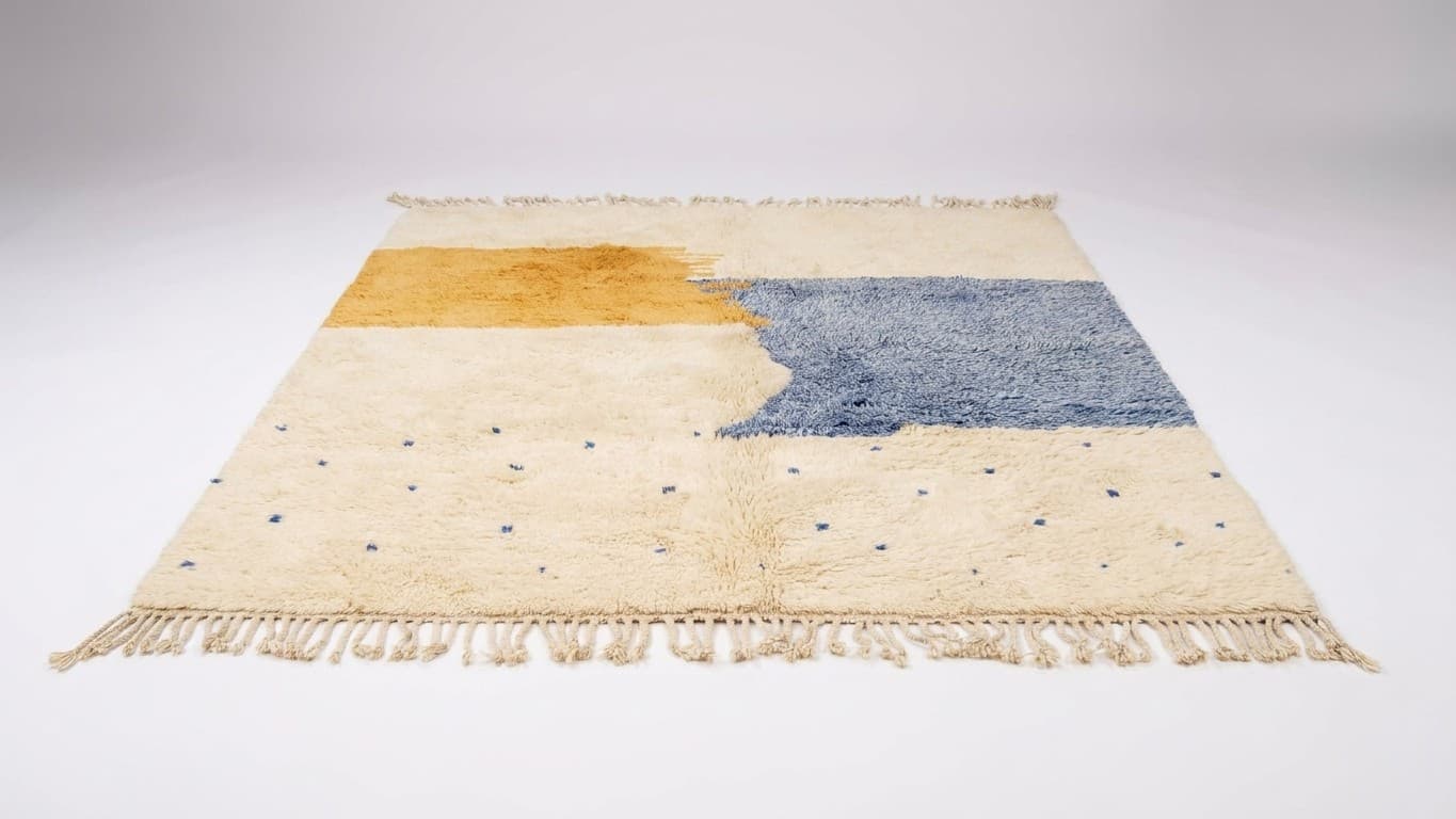 Handmade Wool Rug Boho Beni Mrirt Custom Size Living Room Decor