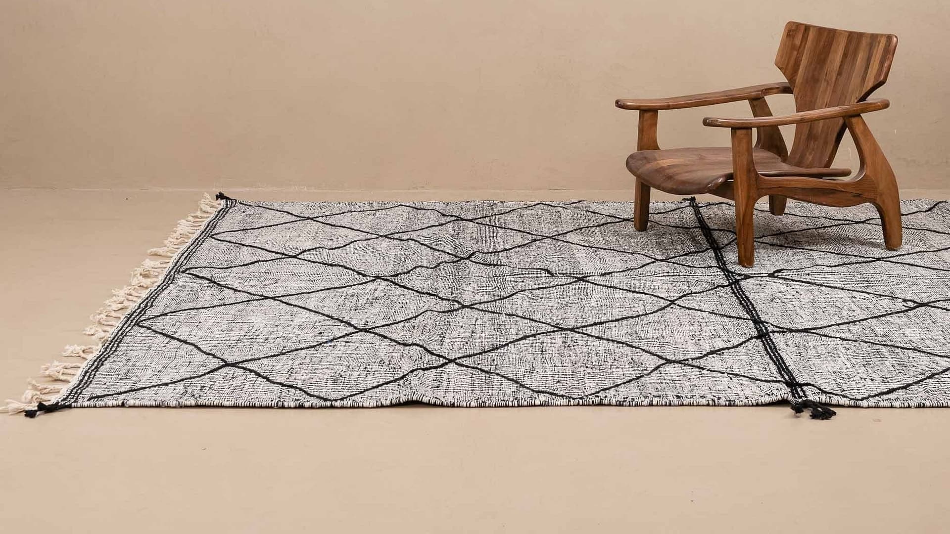Handmade Wool Rugs Boho Kilim Taznakht Custom Size Living Room Decor