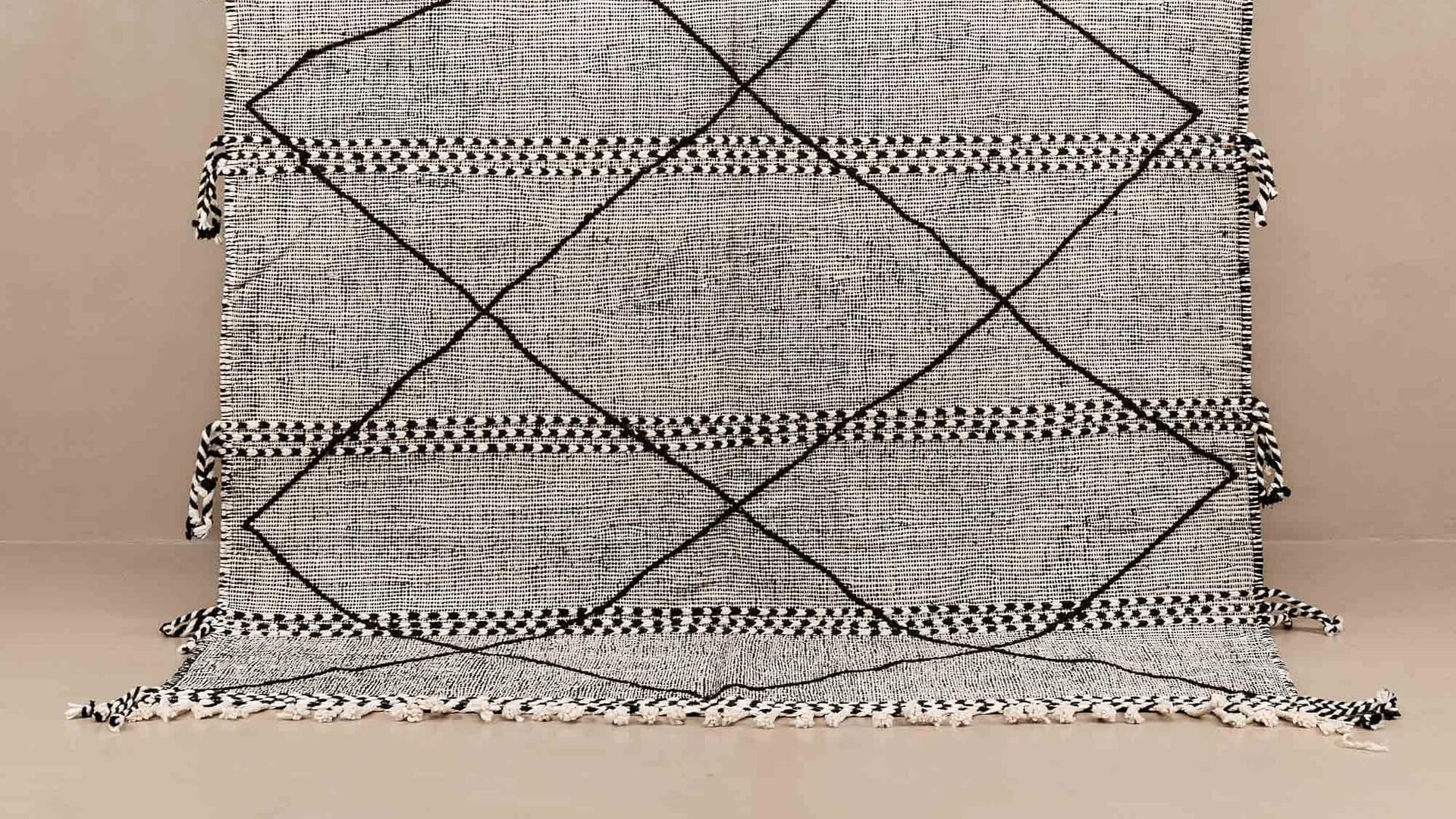 Handmade Wool Kilim Taznakht Rug Boho Custom Size