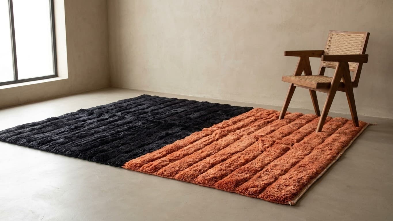 Handmade Wool Rugs - Beni Mrirt Style - Custom Size - Boho Home Decor