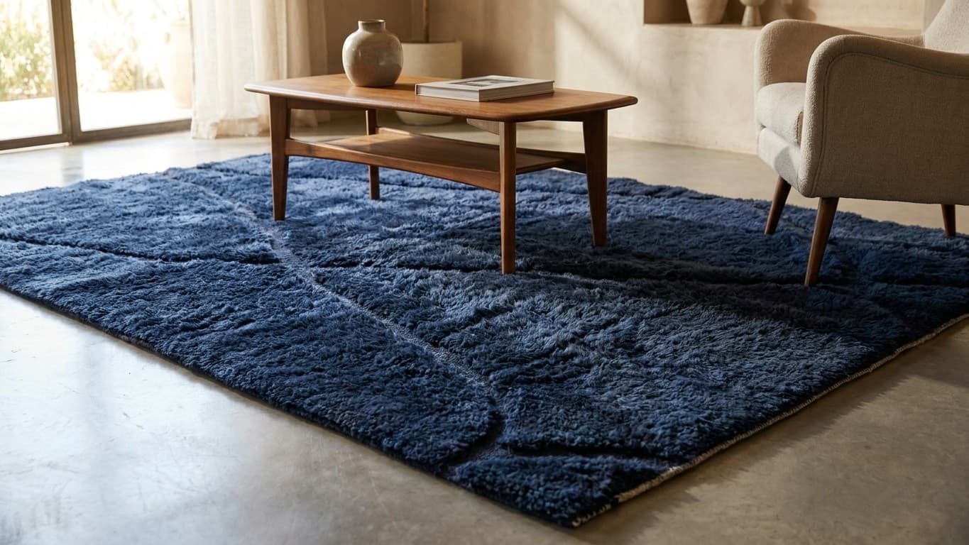 Handmade Wool Rugs Beni Mrirt Custom Size Modern Living Room