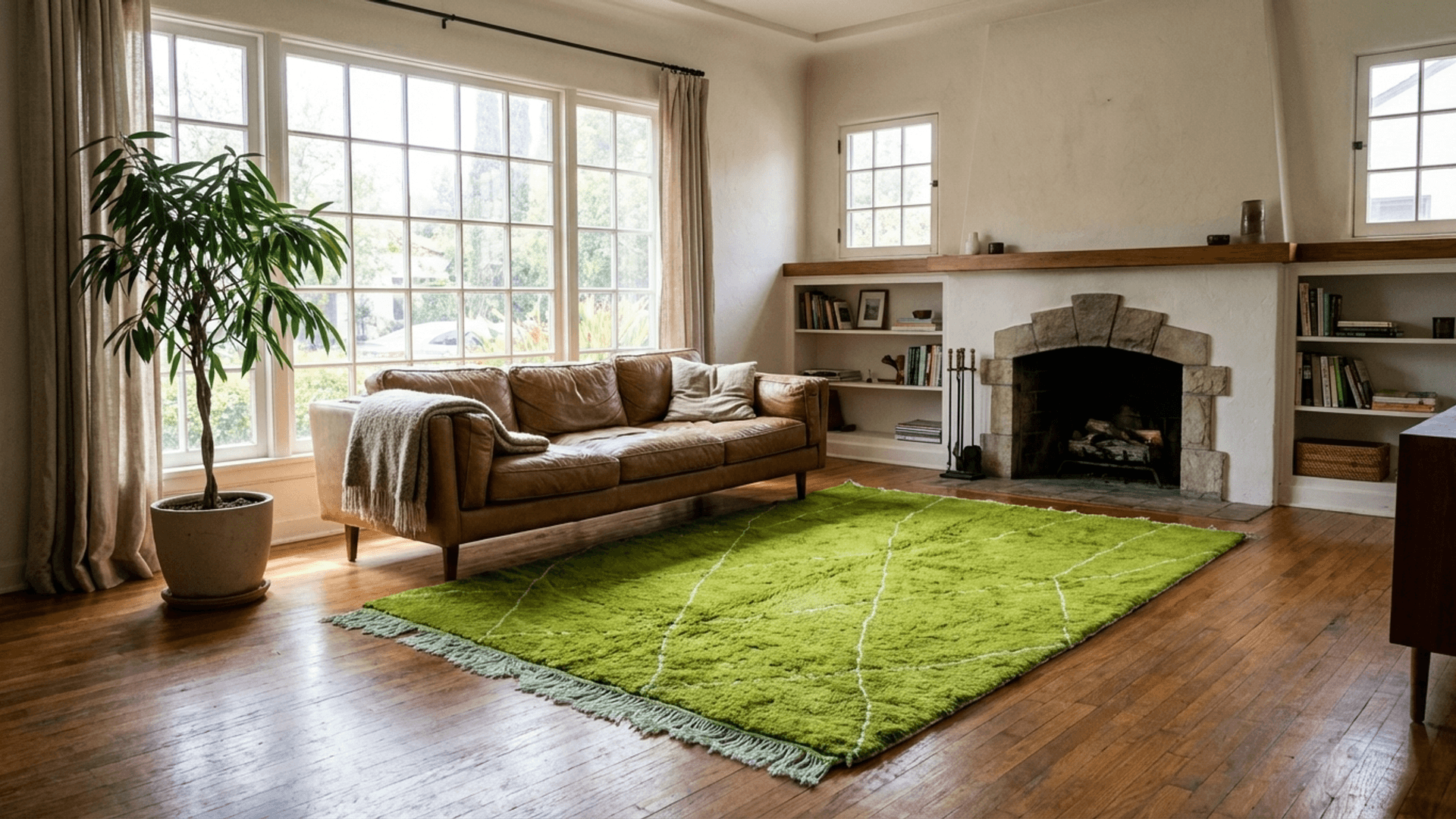 Green Diamond Beni Ourain Rug