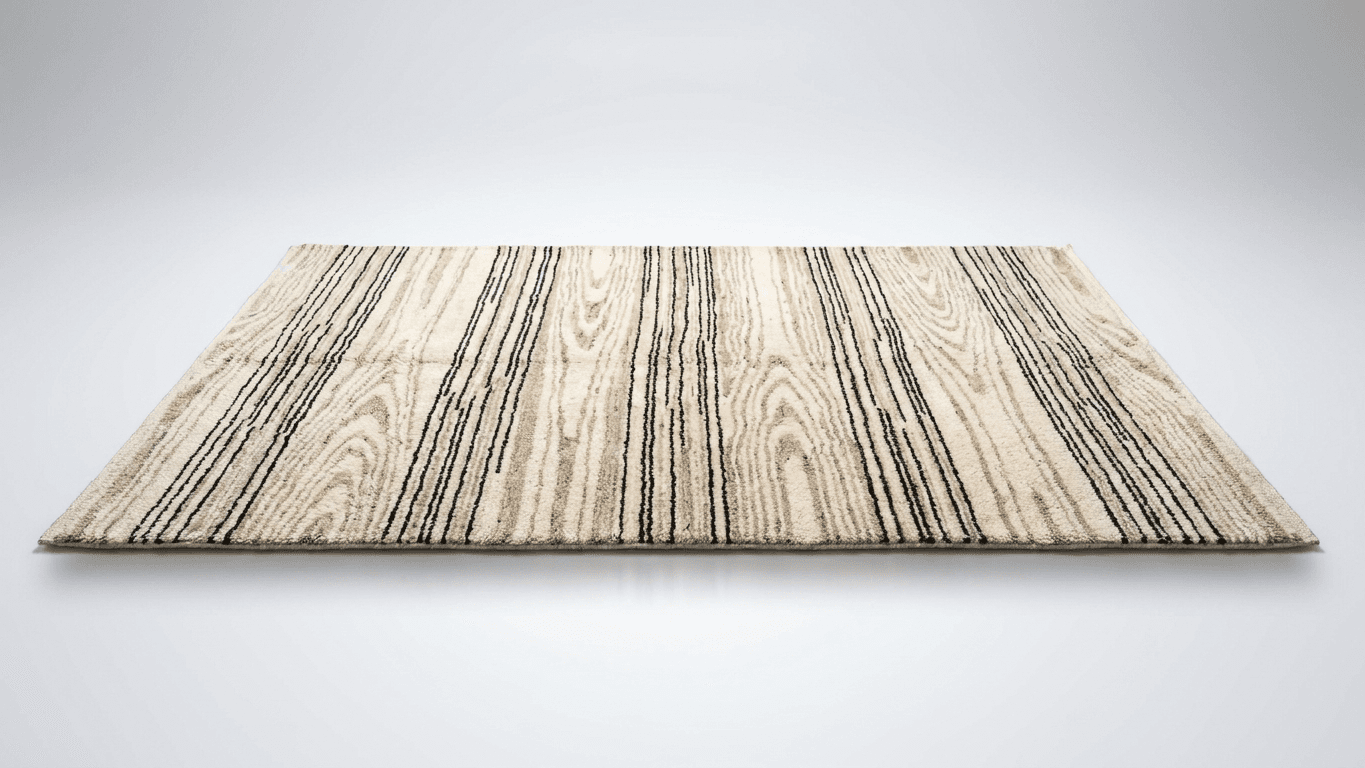 Handmade Wool Rugs Beni Mrirt Boho Minimalist Home Decor
