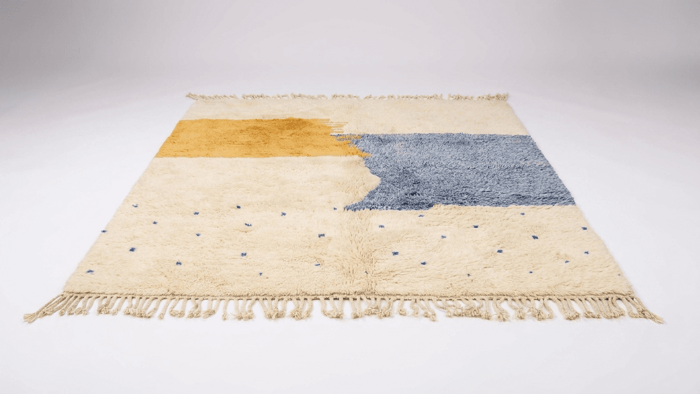 Handmade Wool Rug Boho Beni Mrirt Custom Size Living Room Decor