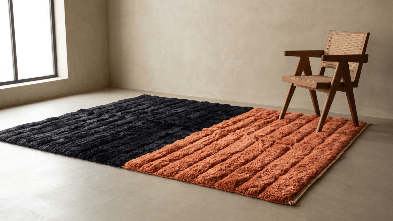 Handmade Wool Rugs - Beni Mrirt Style - Custom Size - Boho Home Decor