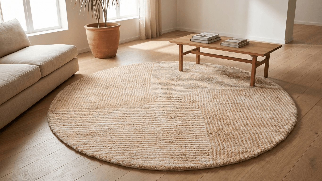 Handmade Wool Rug Beni Mrirt Boho Living Room Decor