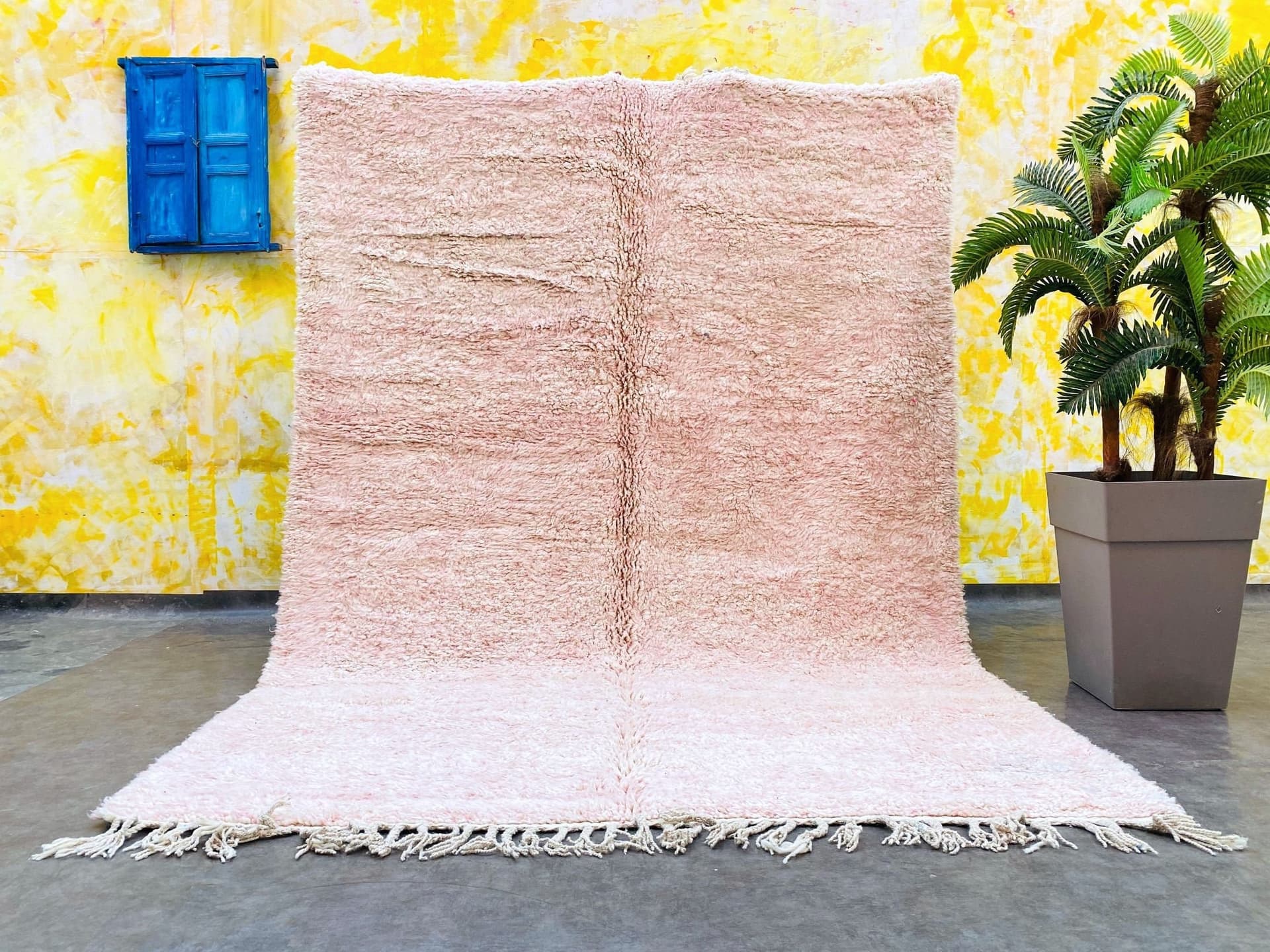 All sizes light Pink Beni ourain rug, Authentic custom Moroccan rug, Berber carpet, Genuine Wool rug